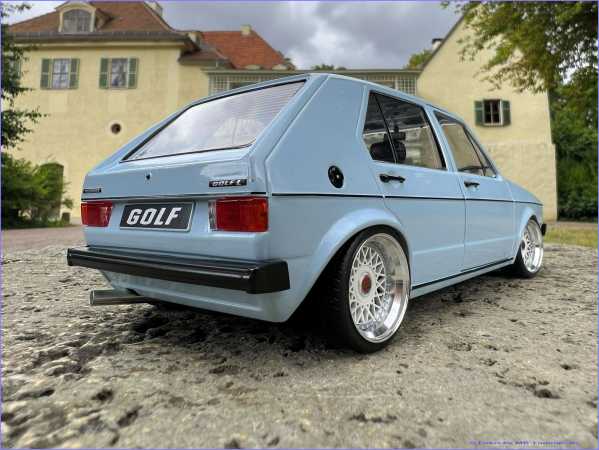 1:18 VW Golf 1 CL "Lightblue" 1983 MBTC TUNING inkl. OVP
